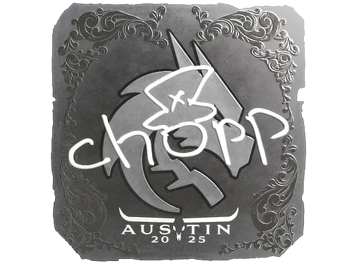 Sticker | chopper (Foil) | Austin 2025