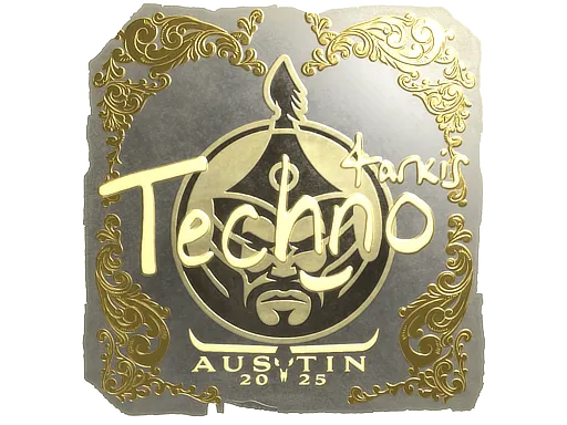 Sticker | Techno4K (Gold) | Austin 2025