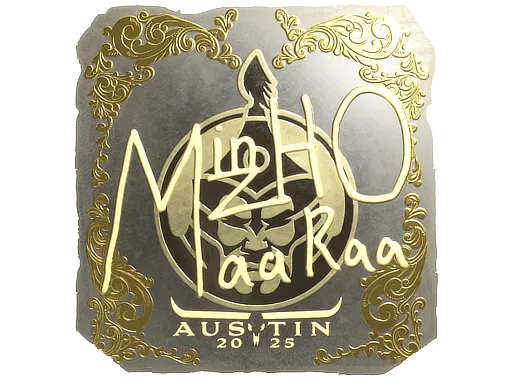 Sticker | mzinho (Gold) | Austin 2025