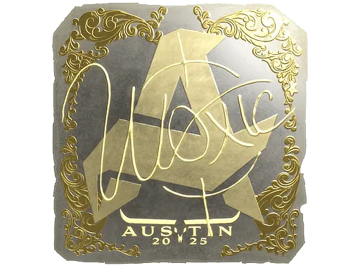 Sticker | woxic (Gold) | Austin 2025
