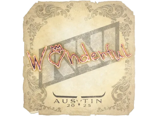 Sticker | w0nderful | Austin 2025