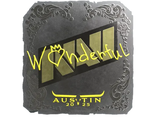 Sticker | w0nderful (Foil) | Austin 2025