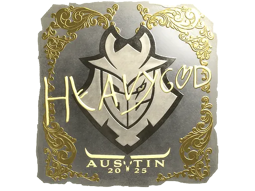 Sticker | Heavygod (Gold) | Austin 2025