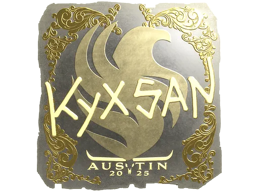 Sticker | kyxsan (Gold) | Austin 2025
