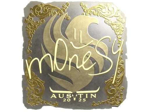 Sticker | m0NESY (Gold) | Austin 2025