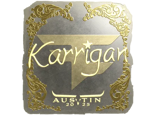Sticker | karrigan (Gold) | Austin 2025
