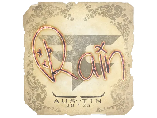 Sticker | rain | Austin 2025
