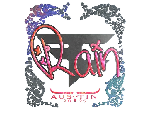 Sticker | rain (Holo) | Austin 2025