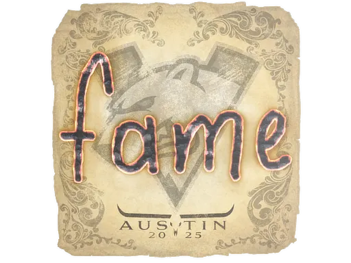 Sticker | fame | Austin 2025