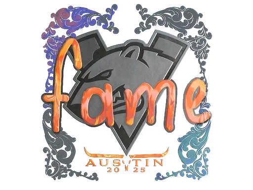 Sticker | fame (Holo) | Austin 2025