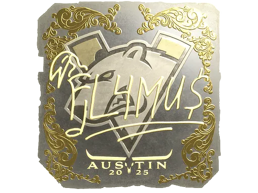 Sticker | FL4MUS (Gold) | Austin 2025