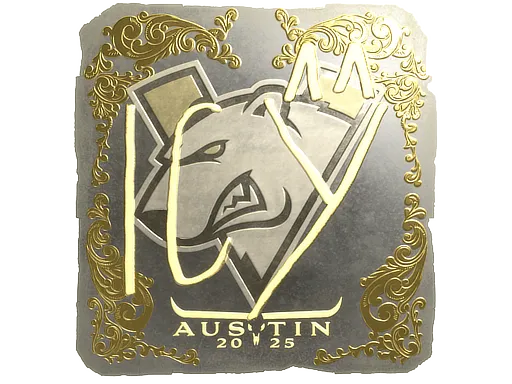 Sticker | ICY (Gold) | Austin 2025