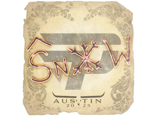 Sticker | snow | Austin 2025