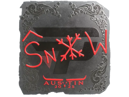 Sticker | snow (Foil) | Austin 2025