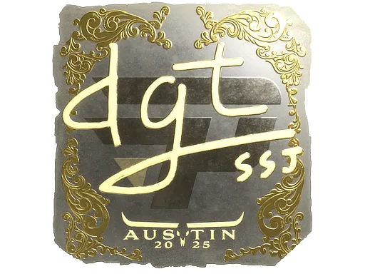 Sticker | dgt (Gold) | Austin 2025