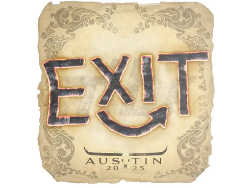 Sticker | exit | Austin 2025