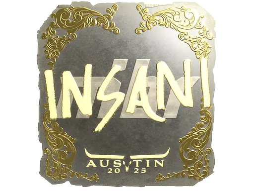 Sticker | insani (Gold) | Austin 2025