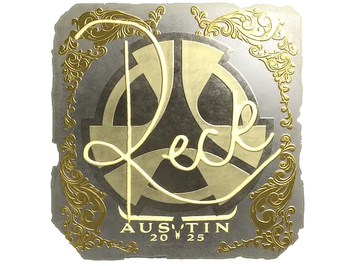 Sticker | reck (Gold) | Austin 2025