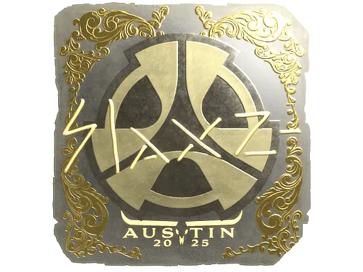 Sticker | slaxz- (Gold) | Austin 2025