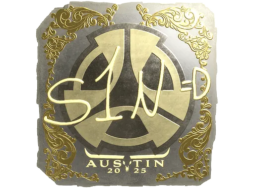 Sticker | s1n (Gold) | Austin 2025