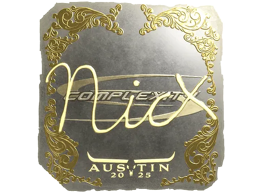 Sticker | nicx (Gold) | Austin 2025