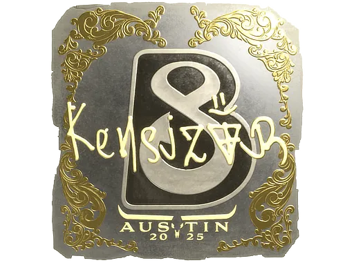 Sticker | kensizor (Gold) | Austin 2025
