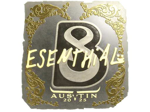Sticker | esenthial (Gold) | Austin 2025
