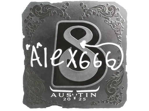 Sticker | alex666 (Foil) | Austin 2025
