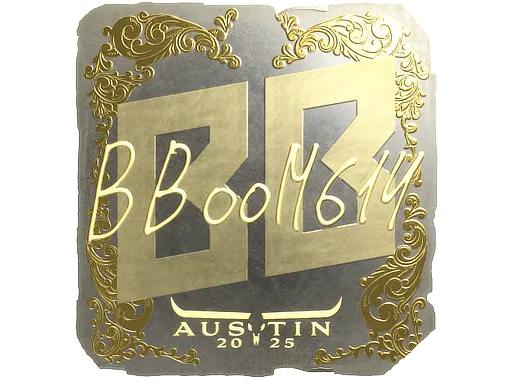 Sticker | Boombl4 (Gold) | Austin 2025