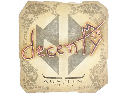 Sticker | decenty | Austin 2025