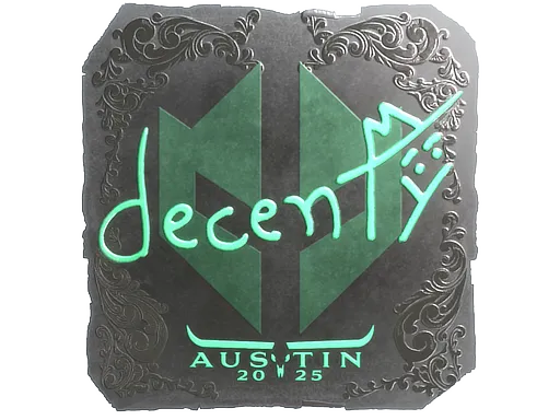 Sticker | decenty (Foil) | Austin 2025