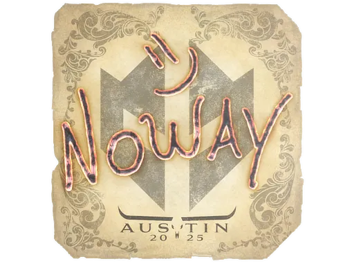 Sticker | noway | Austin 2025