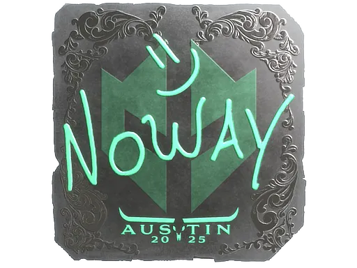 Sticker | noway (Foil) | Austin 2025