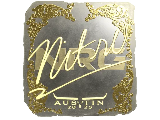 Sticker | nitr0 (Gold) | Austin 2025
