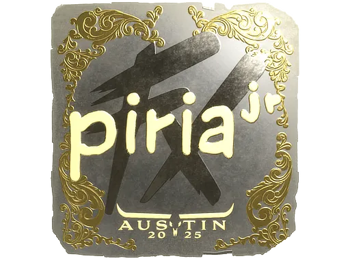 Sticker | piriajr (Gold) | Austin 2025