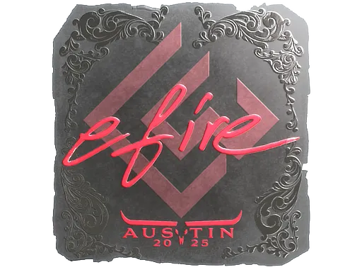 Sticker | efire (Foil) | Austin 2025