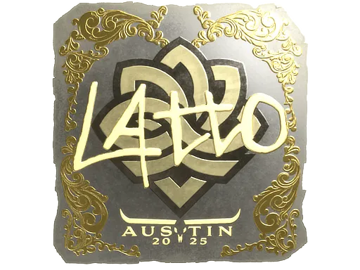 Sticker | latto (Gold) | Austin 2025