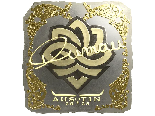Sticker | dumau (Gold) | Austin 2025