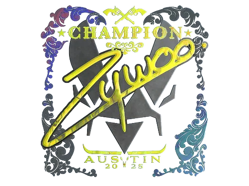 Sticker | ZywOo (Holo, Champion) | Austin 2025