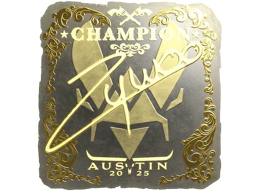 Sticker | ZywOo (Gold, Champion) | Austin 2025