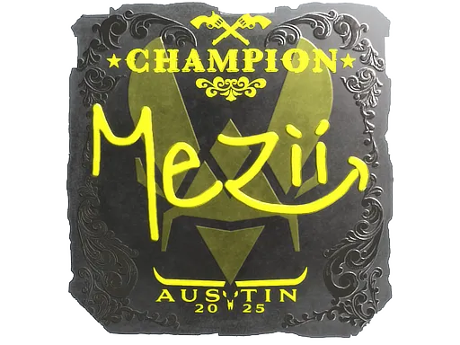 Sticker | mezii (Foil, Champion) | Austin 2025