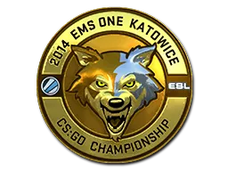 Sticker | Gold ESL Wolf | Katowice 2014